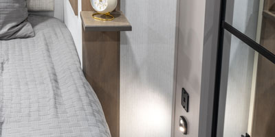 2026 KZ RV Durango D339MLT Fifth Wheel Bedroom Shelf Motion Lighting Power