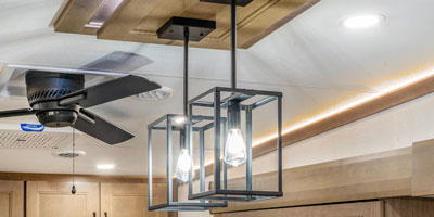 2027 KZ RV Durango D301RLT Fifth Wheel Chandelier