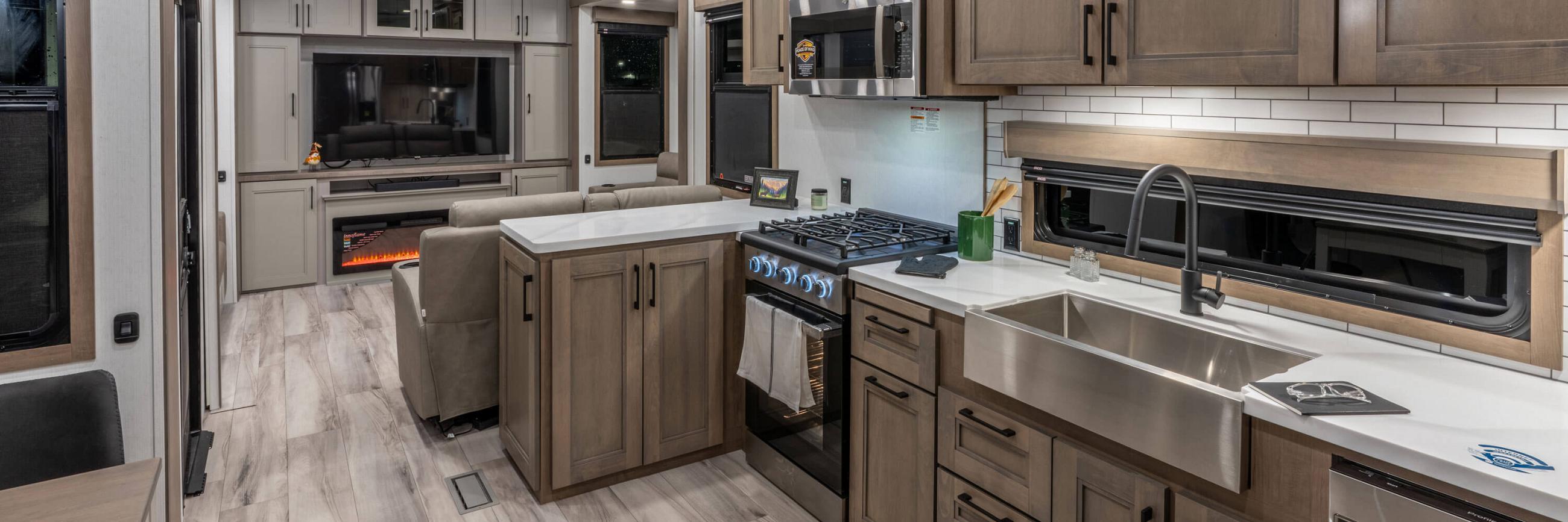 2026 KZ RV Durango Gold G393MKF Fifth Wheel Luxury Kitchen