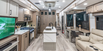 2026 KZ RV Durango Gold G366FBQ Fifth Wheel Back to Front