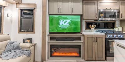 2026 KZ RV Durango Gold G366FBQ Fifth Wheel Entertainment Center