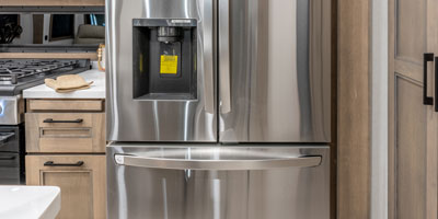 2026 KZ RV Durango Gold G366FBQ Fifth Wheel Kitchen Refrigerator