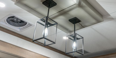 2026 KZ RV Durango Gold G366FBQ Fifth Wheel Modern Lighting