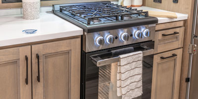 2026 KZ RV Durango Gold G366FBQ Fifth Wheel Stove Oven Cooktop