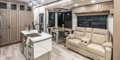 2026 KZ RV Durango Gold G366FBQ Fifth Wheel Theater Seats Slide