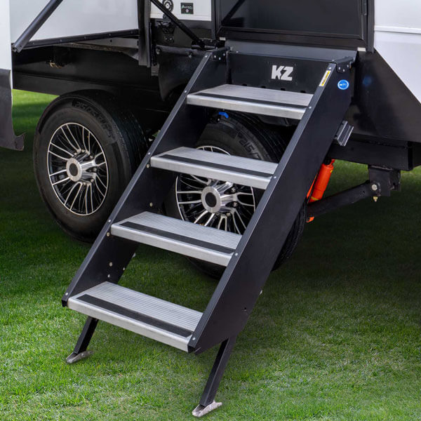 2027 KZ RV Durango Gold G384MSQ Fifth Wheel Flip Up Entry Steps