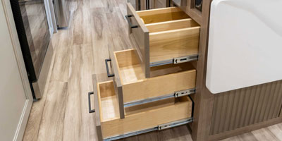 2027 KZ RV Durango Gold G384MSQ Fifth Wheel Drawers Island 2