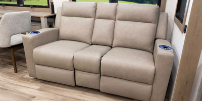 2027 KZ RV Durango Gold G384MSQ Fifth Wheel Theater Seating