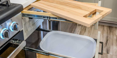 2027 KZ RV Durango Gold G384MSQ Fifth Wheel Waste Drawer