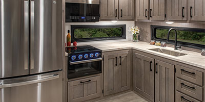 2024 KZ RV Durango Half-Ton D240RKD Fifth Wheel Kitchen Cabinets