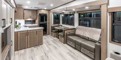 2026 KZ RV Durango HT D256RKT Fifth Wheel Living Room Theater Seating