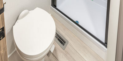 2026 KZ RV Durango HT D256RKT Fifth Wheel Shower Toilet