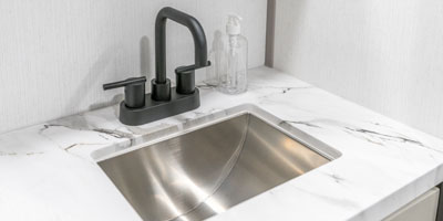 2026 KZ RV Durango HT D256RKT Fifth Wheel Vanity Sink Detail