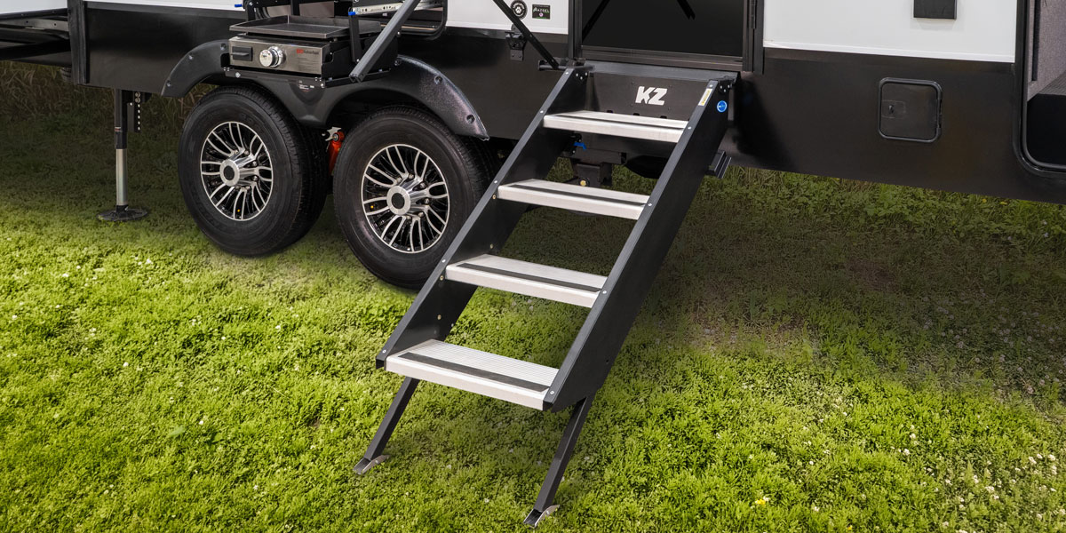 2027 KZ RV Durango HT D290RLT Fifth Wheel Exterior Entry Stairs