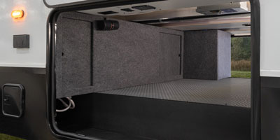 2027 KZ RV Durango HT D286BHD Fifth Wheel Exterior Passthru Access Open