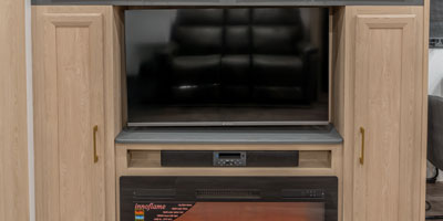 2026 KZ RV Ridgeway 32ML Fifth Wheel Entertainment Center, Fireplace and TV Slide