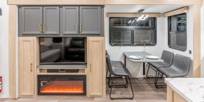 2026 KZ RV Ridgeway 32ML Fifth Wheel Entertainment TV and Fireplace Slide