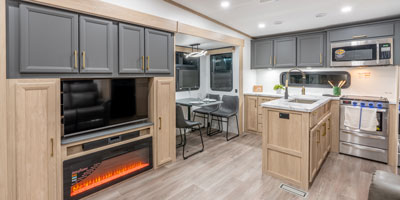 2026 KZ RV Ridgeway 32ML Fifth Wheel Living Room Entertainment