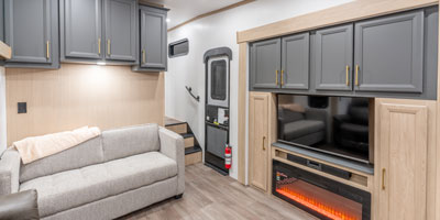 2026 KZ RV Ridgeway 32ML Fifth Wheel Living Room Theater Seats, Fireplace and TV