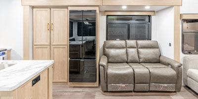 2026 KZ RV Ridgeway 32ML Fifth Wheel Pantry, Refrigerator and Theater Seat Slide