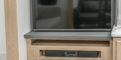 2026 KZ RV Ridgeway 36MB Fifth Wheel Entertainment Center TV, Soundbar and Fireplace