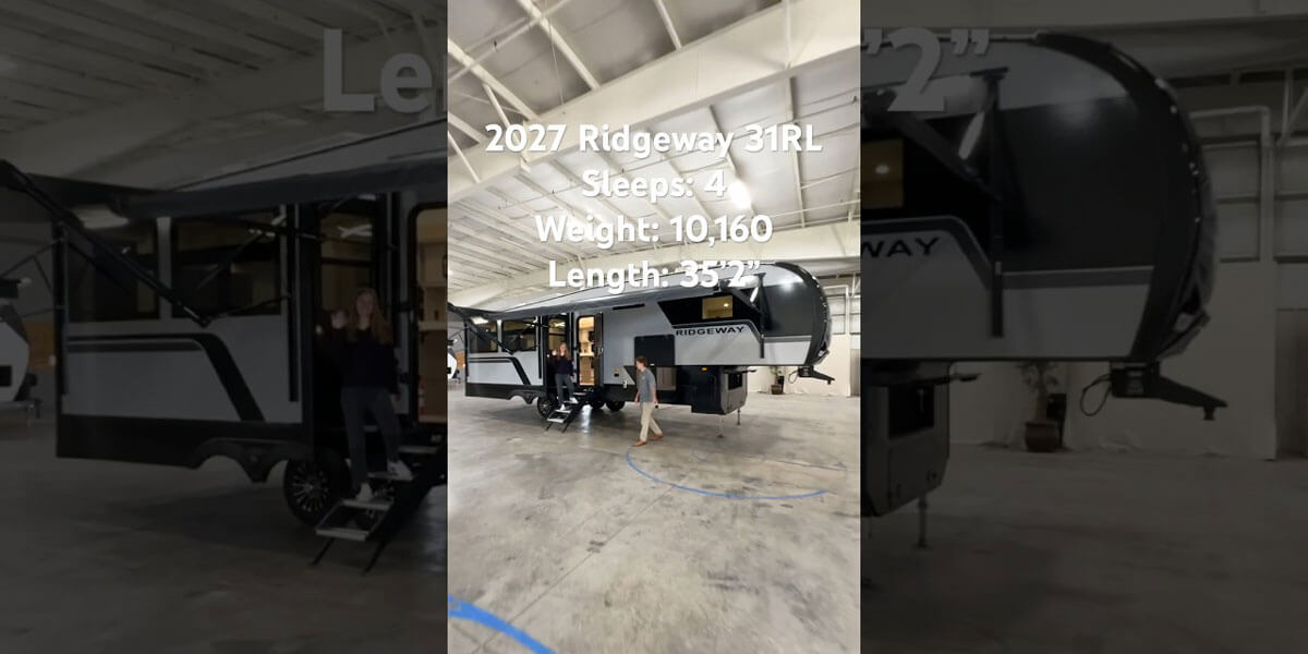 2027 KZ RV Ridgeway 31RL Fifth Wheel Quick Tour Video