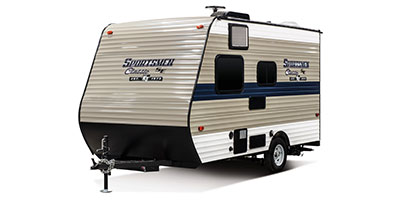 2019 KZ RV Sportsmen Classic SE 130RBSE Travel Trailer Exterior Front 3-4 Off Door Side