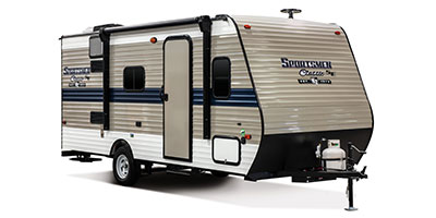 2019 KZ RV Sportsmen Classic SE 180BHSE Travel Trailer Exterior Front 3-4 Door Side