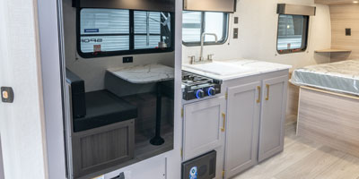 2026 KZ RV Sportsmen Classic 160QB Travel Trailer Kitchen Refrigerator