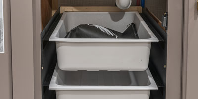 2026 KZ RV Sportsmen Classic 171BH Travel Trailer Under Sink Storage