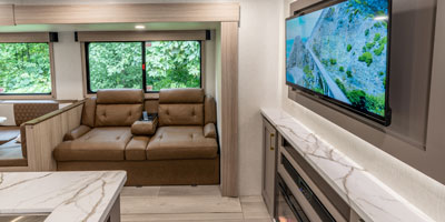 2026 KZ RV Sportsmen SE 301DBSE Travel Trailer Sofa, Entertainment Center, Fireplace and TV