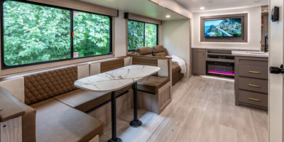 2026 KZ RV Sportsmen SE 301DBSE Travel Trailer U-Shape Dinette Slide