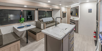 2026 KZ RV Sportsmen SE 344BHKSE Travel Trailer Booth Dinette and Island