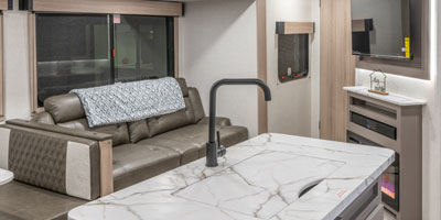 2026 KZ RV Sportsmen SE 344BHKSE Travel Trailer Kitchen Island and Sink