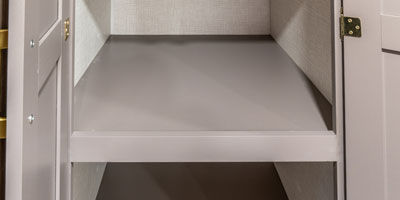 2026 KZ RV Sportsmen SE 344BHKSE Travel Trailer Pantry Open