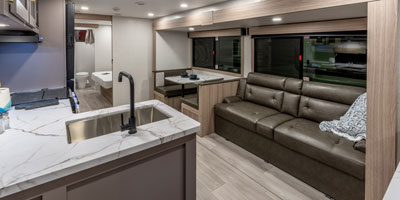 2026 KZ RV Sportsmen SE 383DBKSE Travel Trailer Living Room