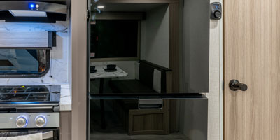 2026 KZ RV Sportsmen SE 383DBKSE Travel Trailer Refrigerator