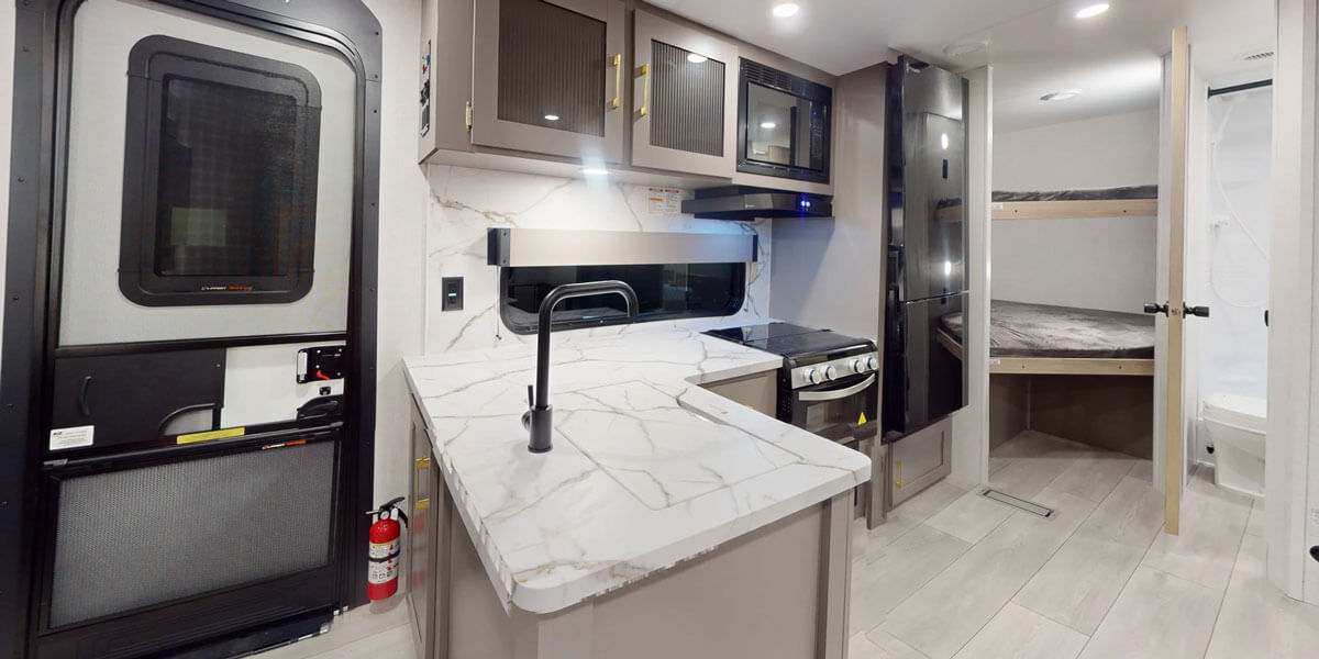 2026 KZ RV Sportsmen SE 241BHKSE Travel Trailer Interior 360