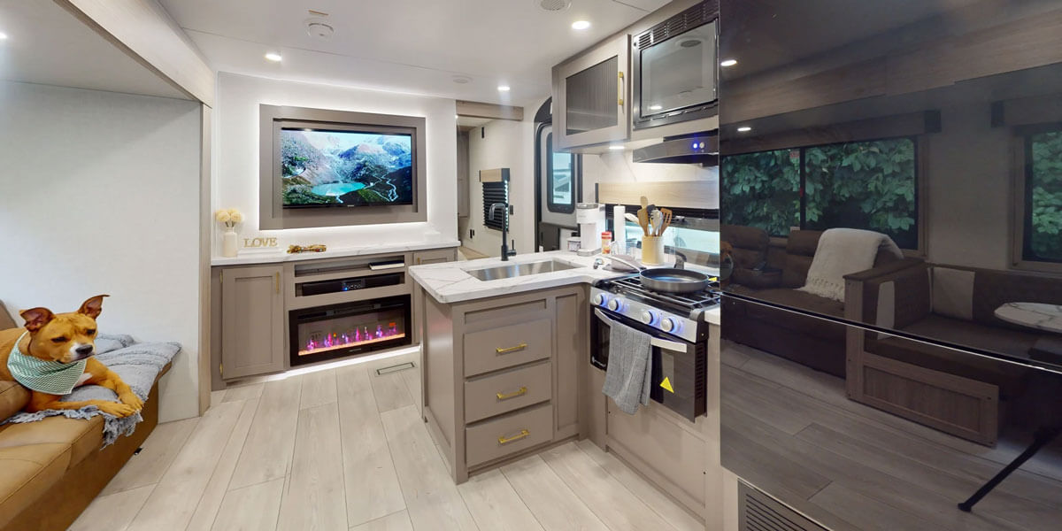 2026 KZ RV Sportsmen SE 301DBSE Travel Trailer Interior 360