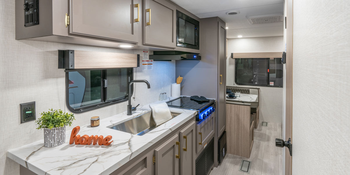 2026 KZ RV Sportsmen Select 210RDSL Travel Trailer Kitchen