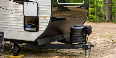 2027 KZ RV Sportsmen 333BHK Travel Trailer Exterior Front Jack