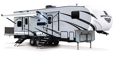 2023 KZ RV Sportster 311TH10 Fifth Wheel Toy Hauler Exterior Awning