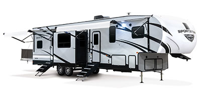 2023 KZ RV Sportster 353TH13 Fifth Wheel Toy Hauler Exterior Awning