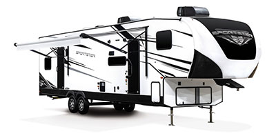 2024 KZ RV Sportster 331TH13 Fifth Wheel Toy Hauler Exterior Awning