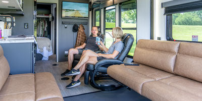 2026 KZ RV Sportster X 22X Travel Trailer Toy Hauler Interior Lifestyle 2