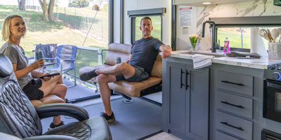 2026 KZ RV Sportster X 22X Travel Trailer Toy Hauler Interior Lifestyle 5