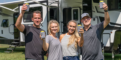 2026 KZ RV Sportster X 3411X Travel Trailer Toy Hauler Exterior Lifestyle 7