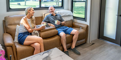 2026 KZ RV Sportster X 3411X Travel Trailer Toy Hauler Interior Lifestyle 4