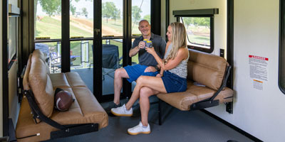 2026 KZ RV Sportster X 3411X Travel Trailer Toy Hauler Interior Lifestyle 7