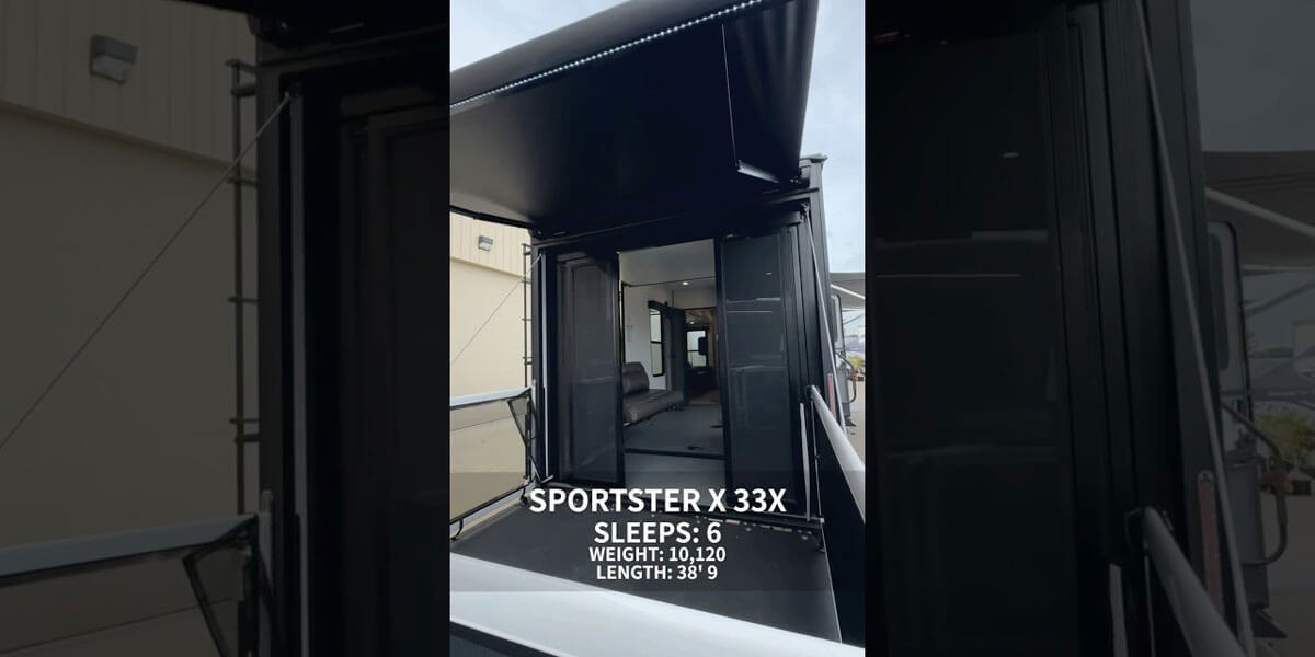 2026 KZ RV Sportster X 33X Travel Trailer Toy Hauler Quick Tour Video